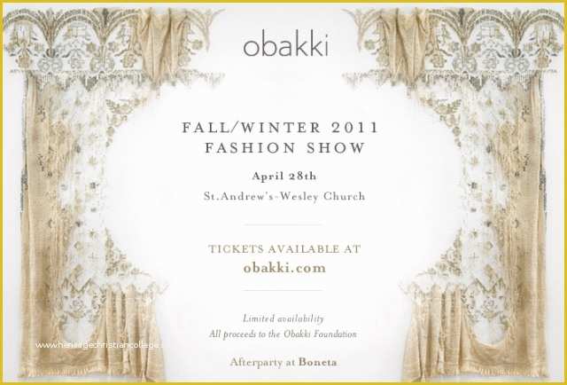 Fashion Show Ticket Template Free Of Canada Fashion Jobs – Obakki Fashion Show