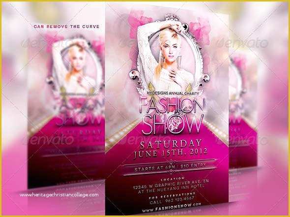 Fashion Show Ticket Template Free Of Free Fashion Show Flyer Template Fashion Show Templates