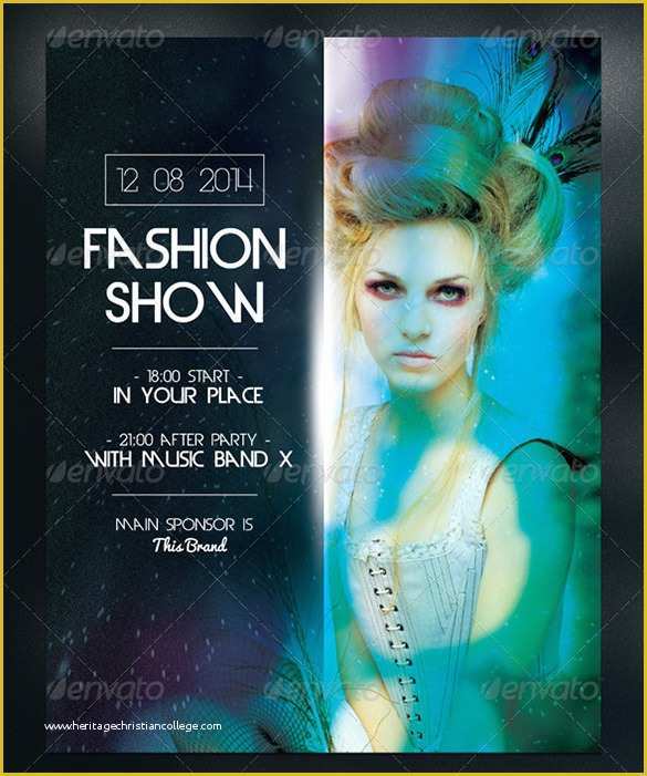 Fashion Show Ticket Template Free Of Free Fashion Show Flyer Template Fashion Show Templates