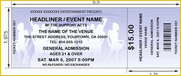 Fashion Show Ticket Template Free Of Night Club Ticket Template Design and Print Your Own