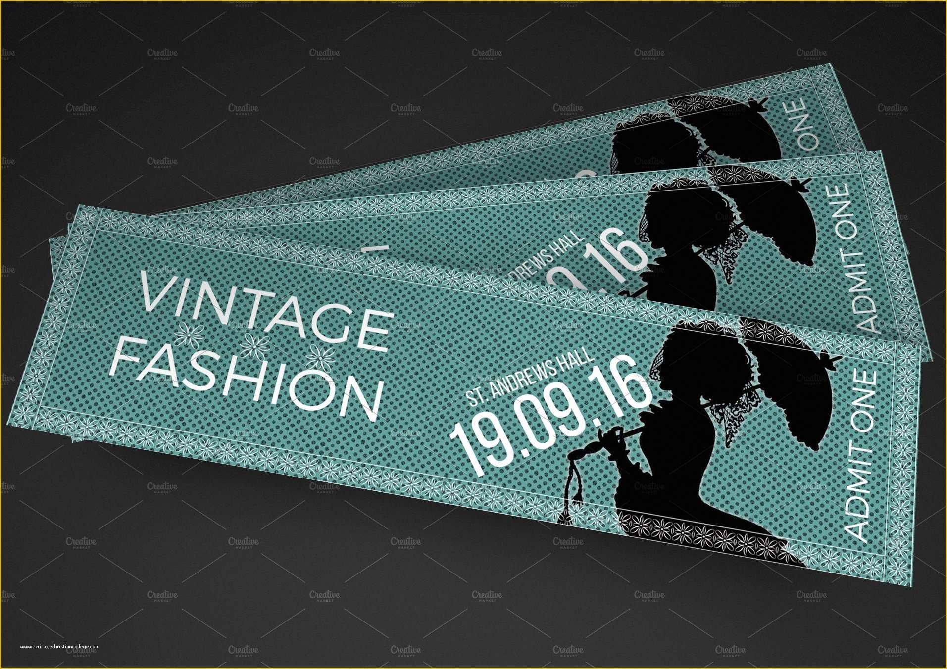Fashion Show Ticket Template Free Of Vintage Fashion Show Ticket Invitation Templates