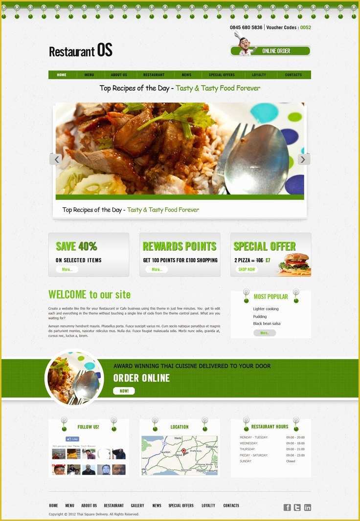 Fast Food Website Template Free Download Of 11 Best Restaurant Website Templates Images On Pinterest