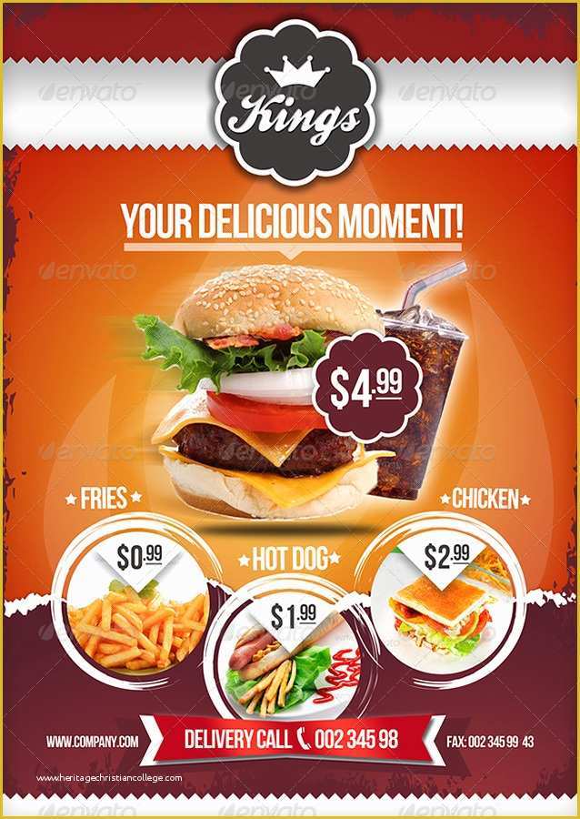 Fast Food Website Template Free Download Of Delicious Moments