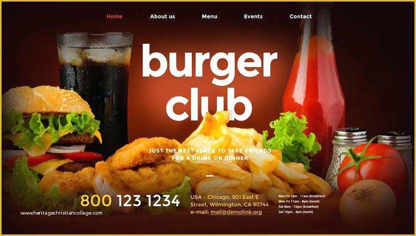 Fast Food Website Template Free Download Of Fast Food Website Template Free Download Best Restaurant