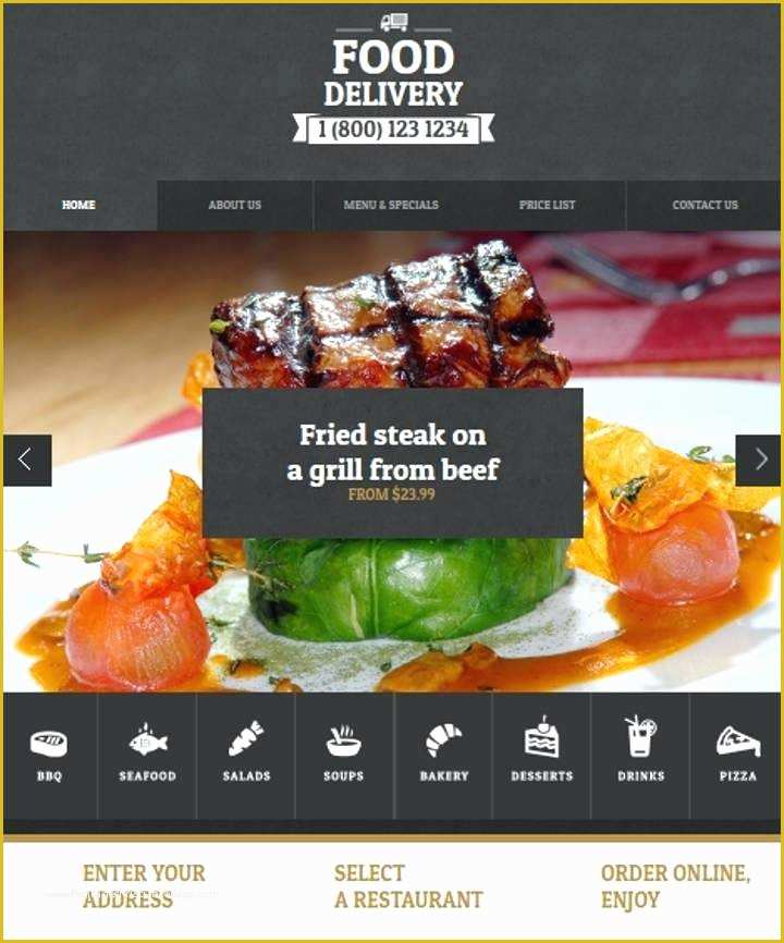 Fast Food Website Template Free Download Of Food Delivery Website Template Quick Food Fast Restaurant