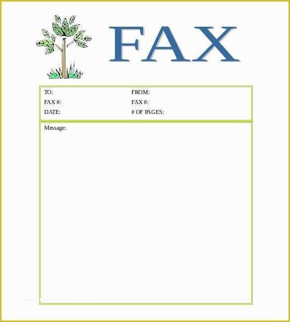 Fax Cover Sheet Template Free Of 12 Free Fax Cover Sheet Templates – Free Sample Example