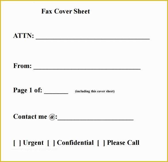 Fax Cover Sheet Template Free Of 28 Fax Cover Sheet Templates
