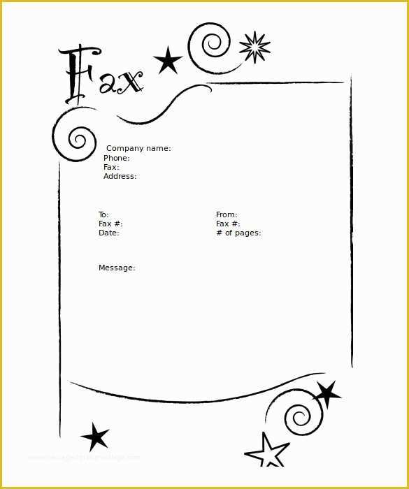 Fax Cover Sheet Template Free Of 9 Blank Fax Cover Sheet Templates Free Sample Example