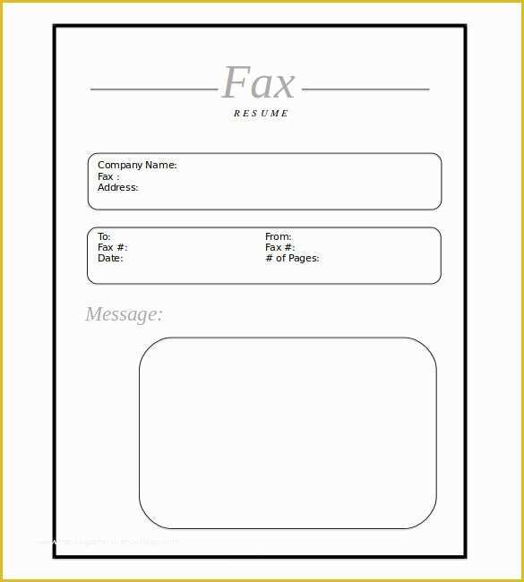 Fax Cover Sheet Template Free Of 9 Fax Cover Sheet Templates – Free Sample Example