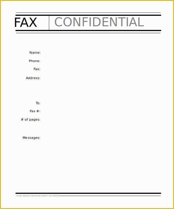 Fax Cover Sheet Template Free Of 9 Professional Fax Cover Sheet Templates Free Sample