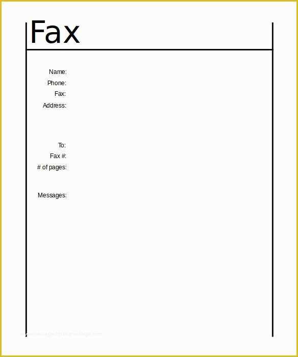 37 Fax Cover Sheet Template Free