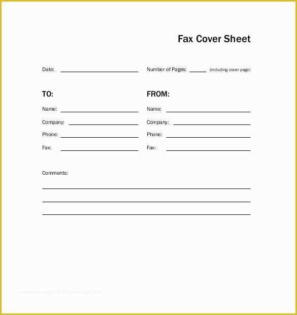 Fax Cover Sheet Template Free Of [free] Fax Cover Sheet Template