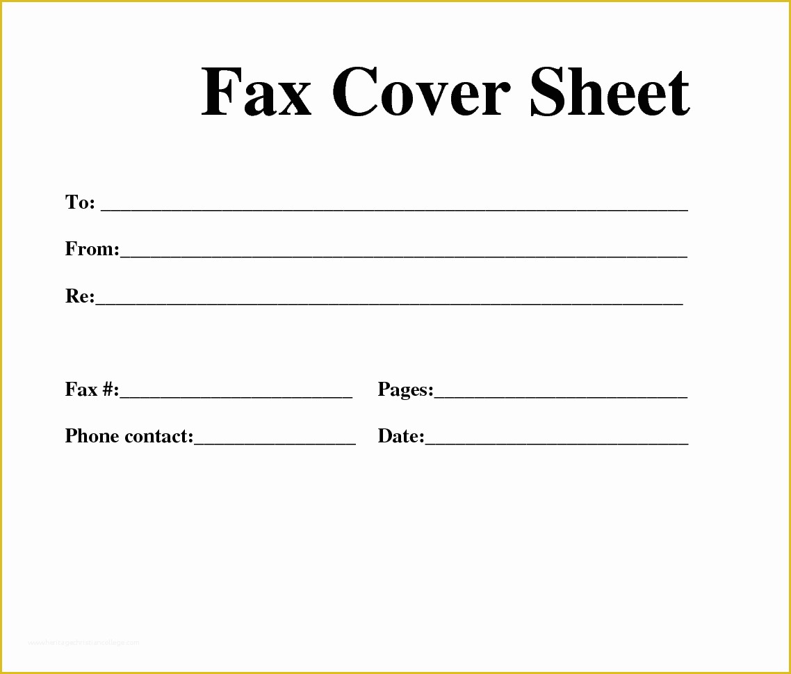 Fax Cover Sheet Template Free Of Free Fax Template
