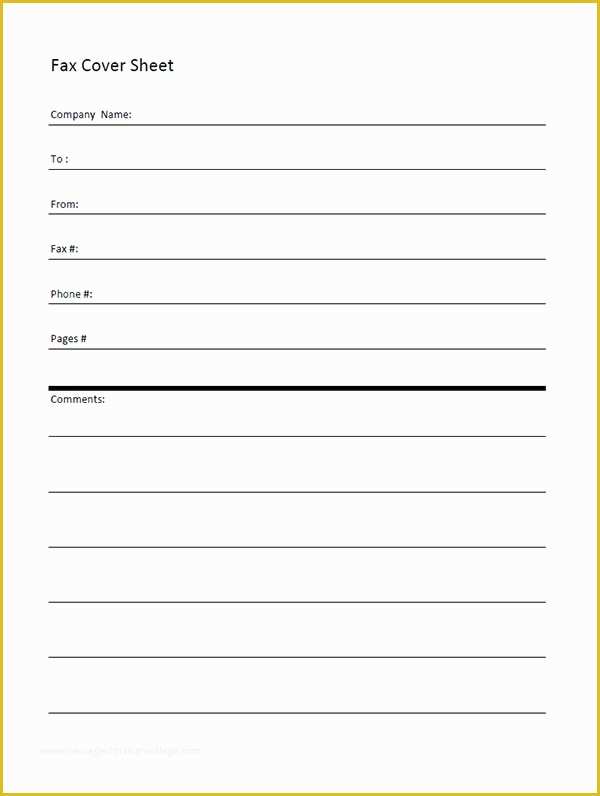 Fax Cover Sheet Template Free Of Printable Fax Cover Sheet Pdf Blank Template Sample