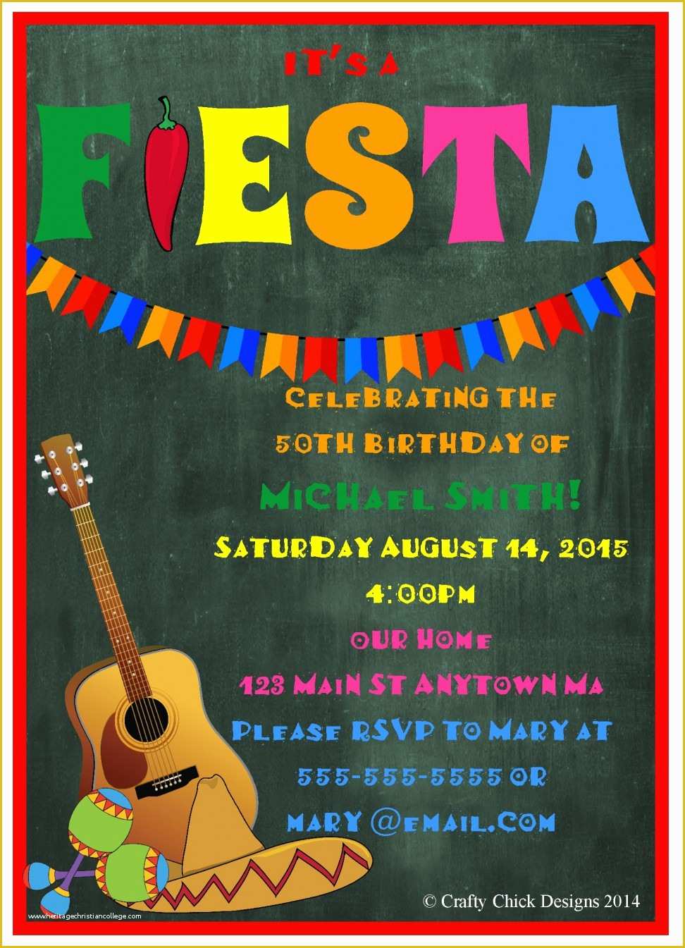 Fiesta Invitation Template