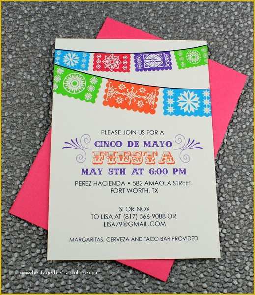Fiesta Invitations Templates Free Of Cinco De Mayo Invitation Template Fiesta Banner
