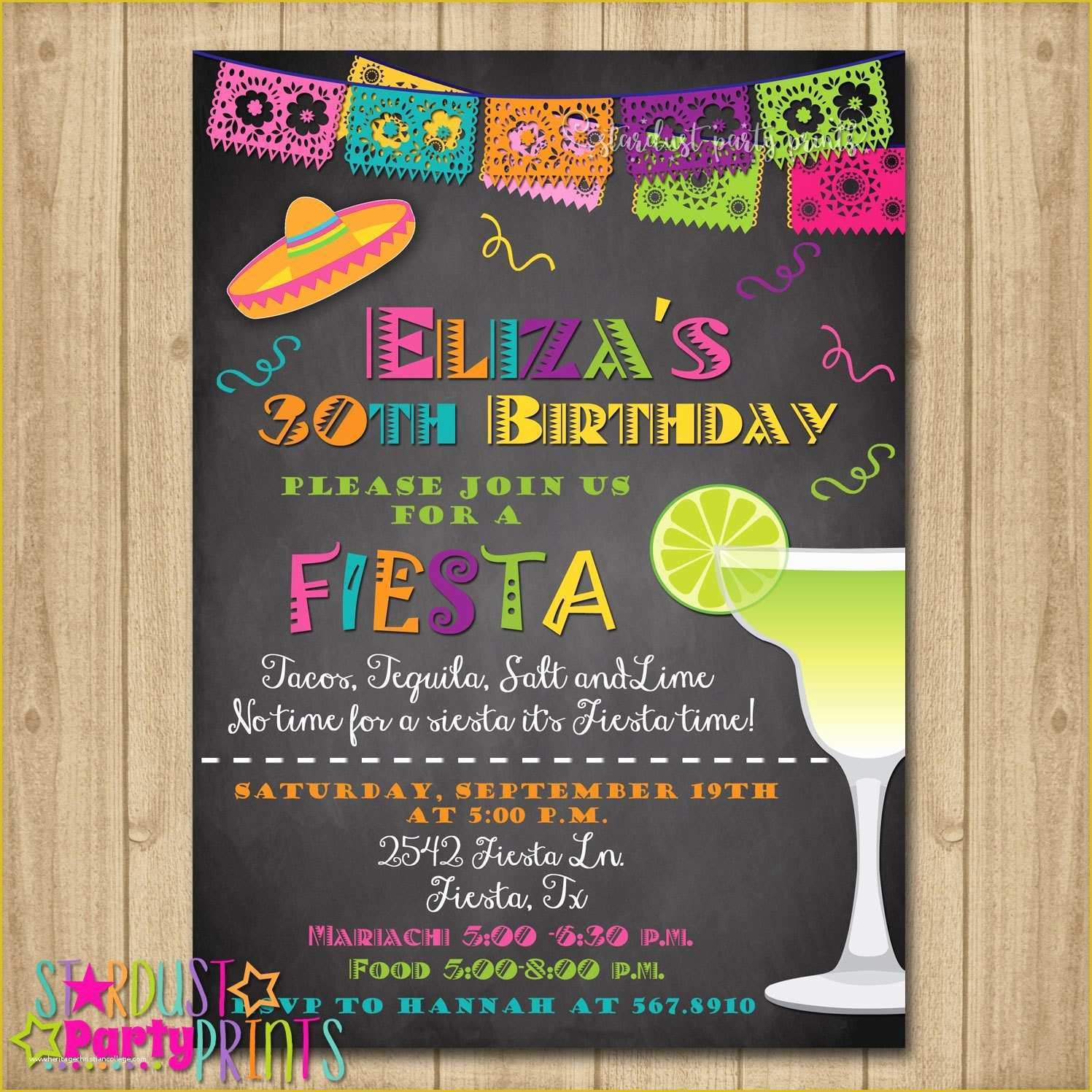 Fiesta Invitations Templates Free Of Fiesta Birthday Invitation 30th Birthday Fiesta Invitation