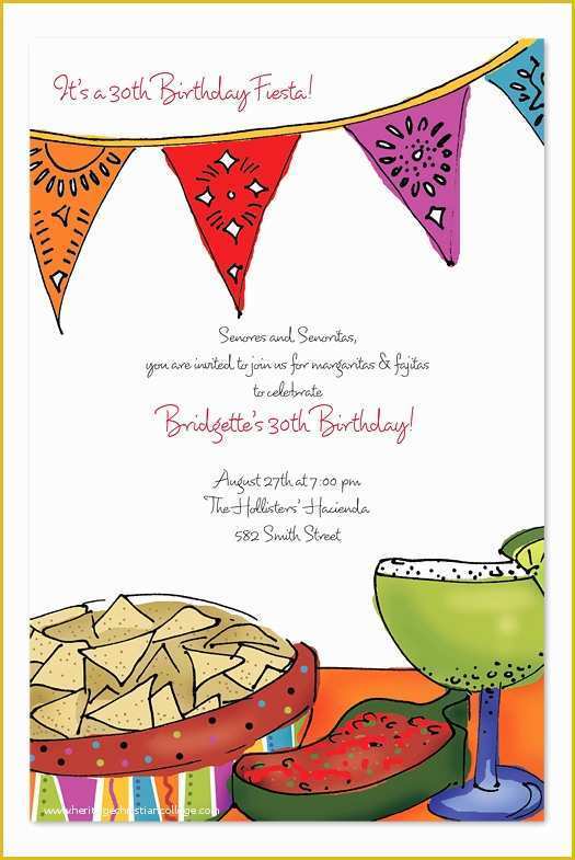 Fiesta Invitations Templates Free Of Fiesta Food Party Invitations by Invitation Consultants