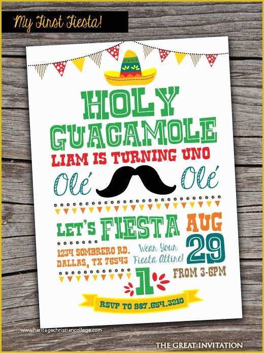 Fiesta Invitations Templates Free Of Fiesta Invitation Fiesta Invite First Fiesta Birthday