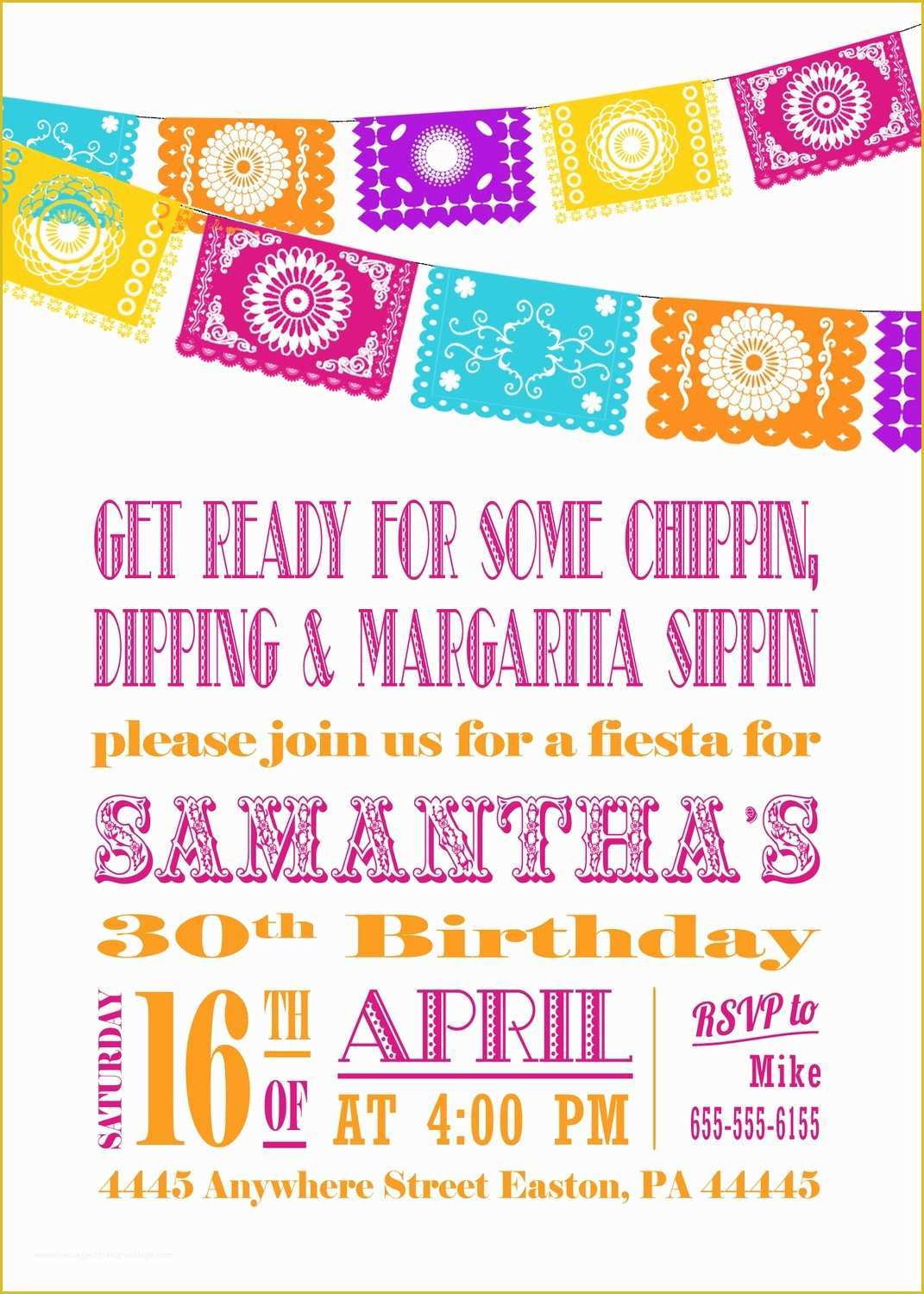 Fiesta Invitations Templates Free Of Free Fiesta Invitation Templates