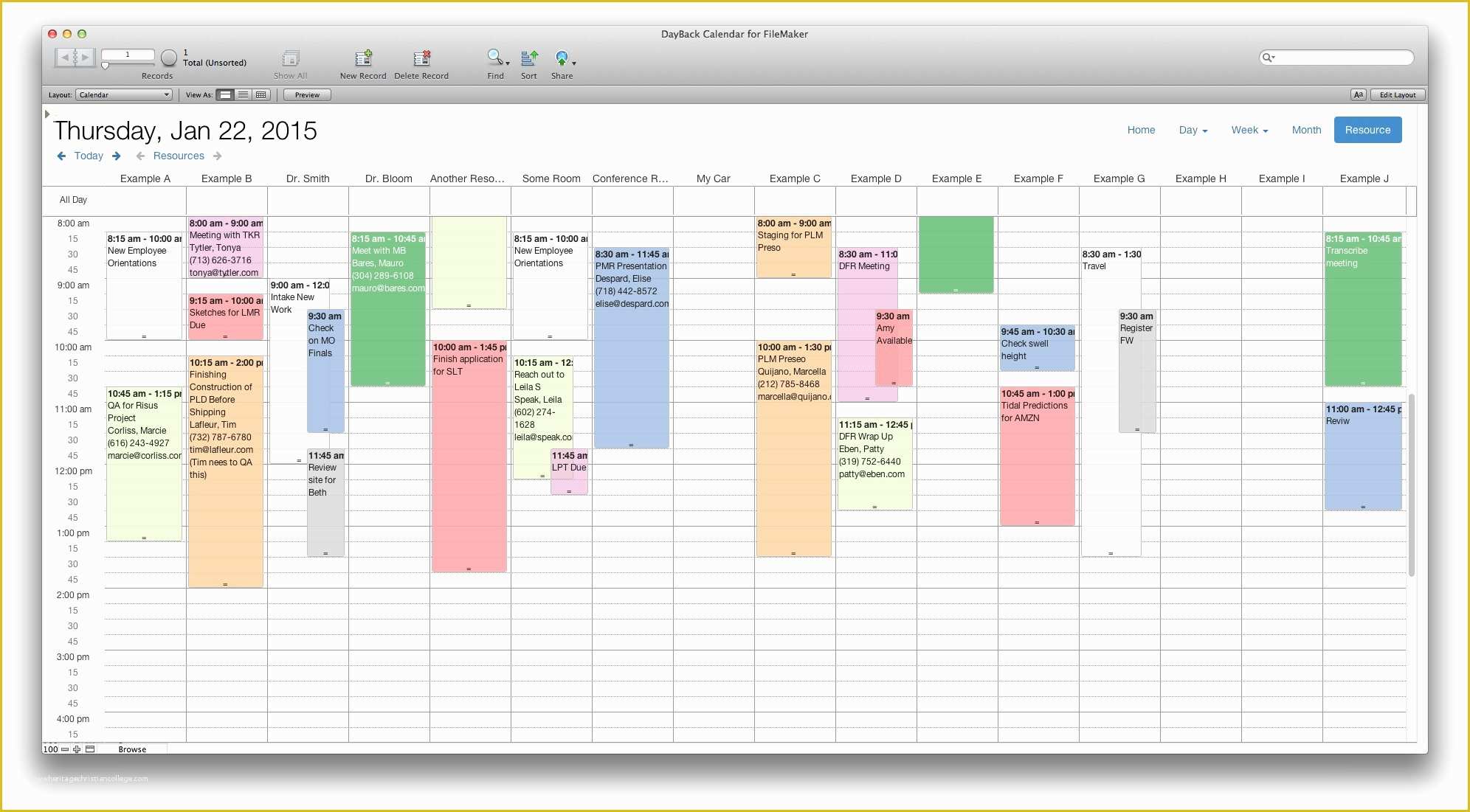 Filemaker Calendar Template Free Of Filemaker Calendar and Resource Scheduling Seedcode