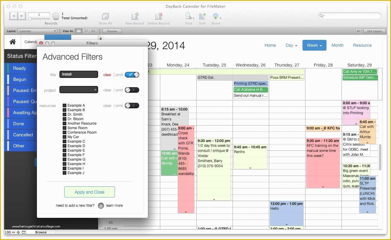 Filemaker Calendar Template Free Of Filemaker Pro Calendar Template Free