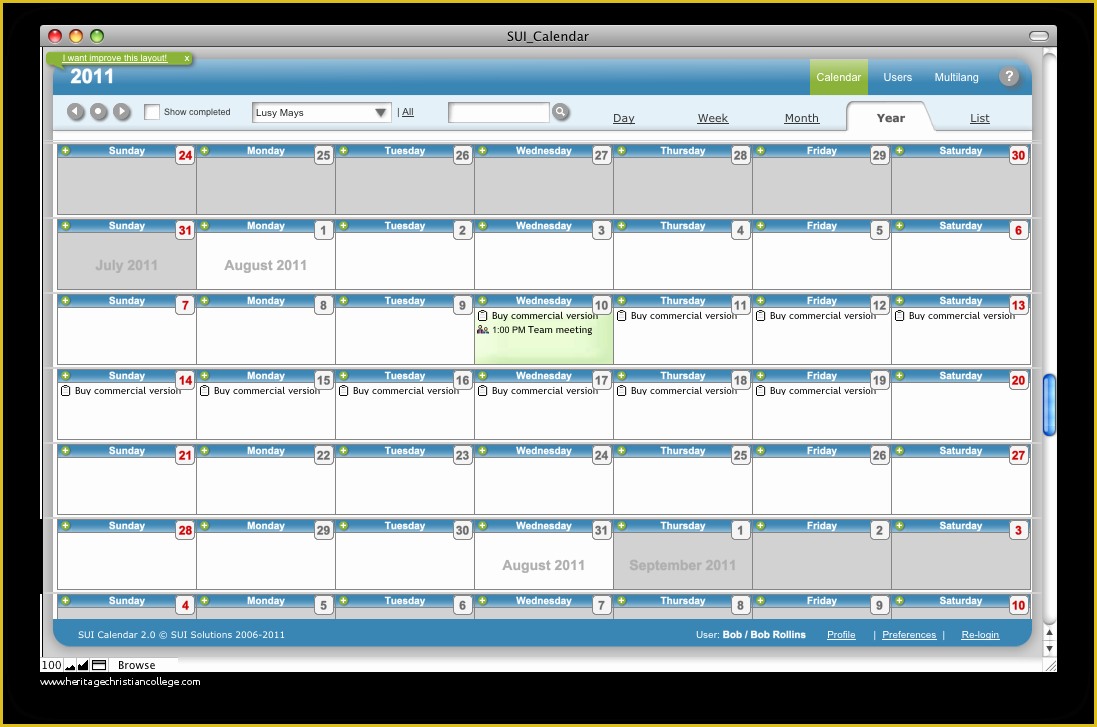 Filemaker Calendar Template Free Of Sui Calendar A Filemaker Pro Calendar Template Available