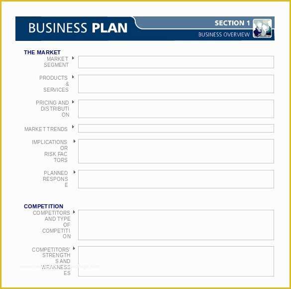 Fill In the Blank Business Plan Template Free Of Business Plan Templates 43 Examples In Word