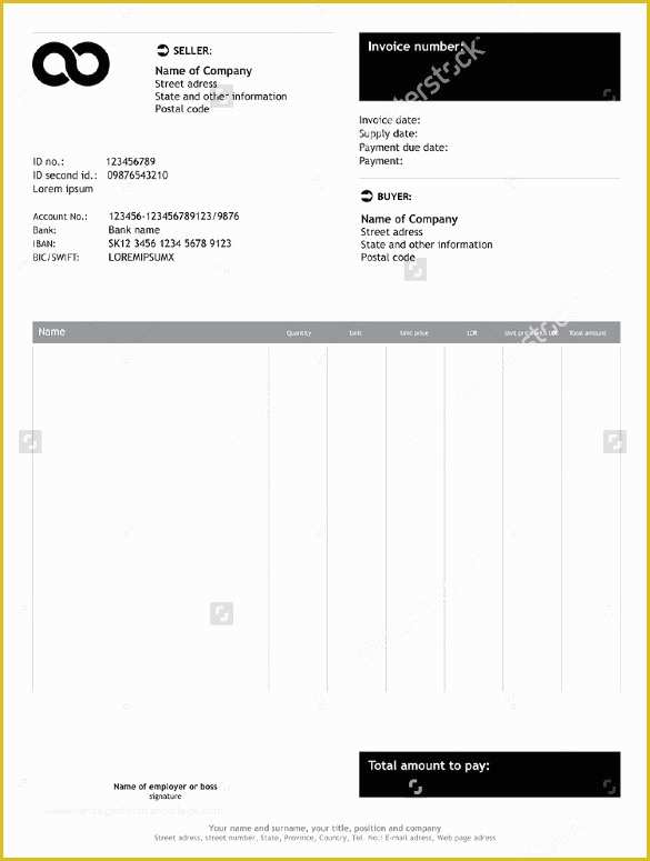 Fill In the Blank Invoice Template Free Of 47 Blank Invoice Templates Ai Psd Google Docs Apple