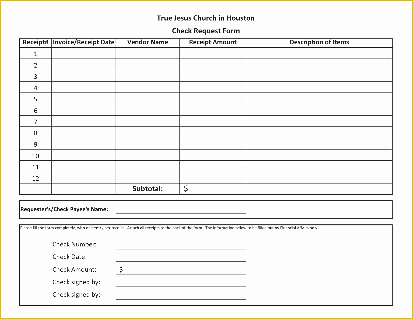 Fill In the Blank Invoice Template Free Of Blank Receipt Mughals