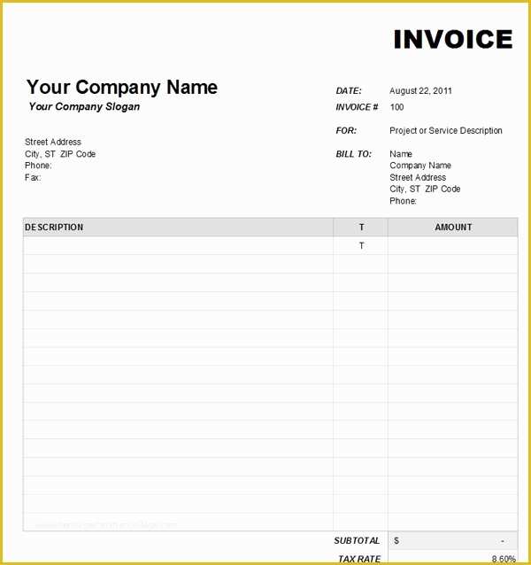 Fill In the Blank Invoice Template Free Of Fill In the Blank Invoice Template Free Fundraisera