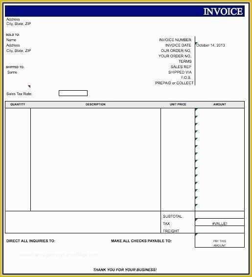 Fill In the Blank Invoice Template Free Of Fill In the Blank Invoice Template Template Resume