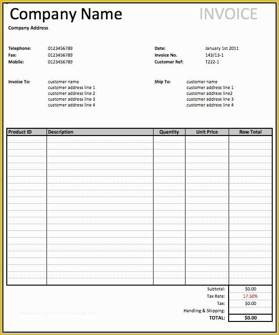 Fill In the Blank Invoice Template Free Of Fill In the Blank Invoice Template Template Resume