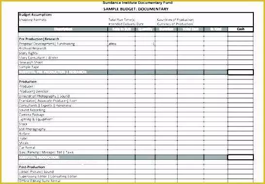 Film Schedule Template Free Of Post Production Schedule Template Sample Documentary