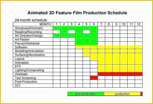 Film Schedule Template Free Of Production Schedule Excel Template Excel Production