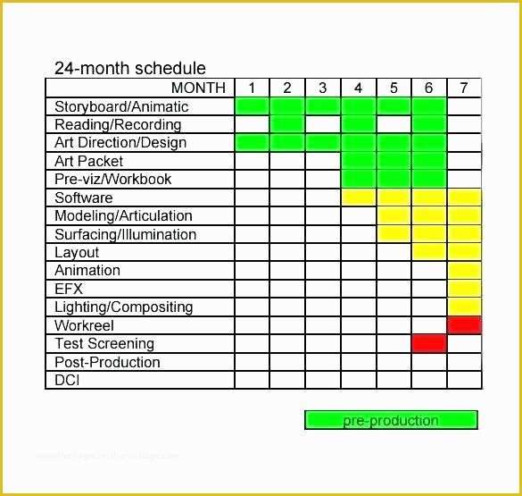 Film Schedule Template Free Of Production Schedule Template Excel Planning Presentation