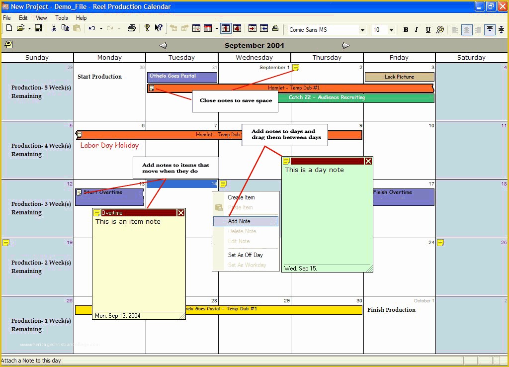 Film Schedule Template Free Of Reel Production Calendar software by Reel Logix software