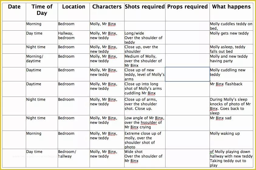 Film Schedule Template Free Of Shooting Schedule Template Jeppefm