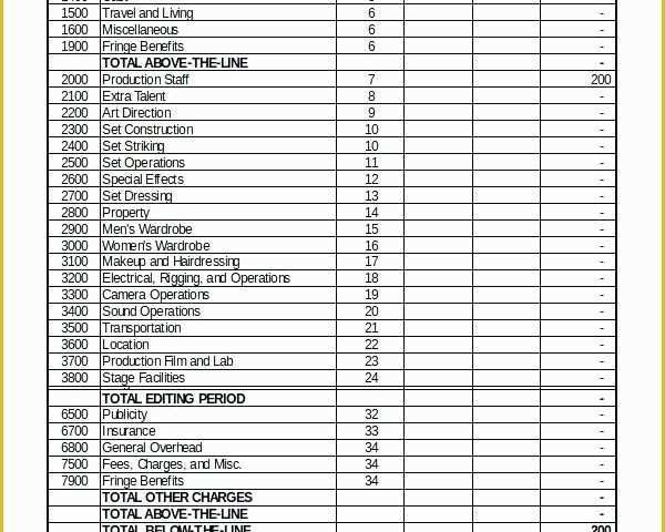 Film Schedule Template Free Of Shooting Schedule Template Production Download