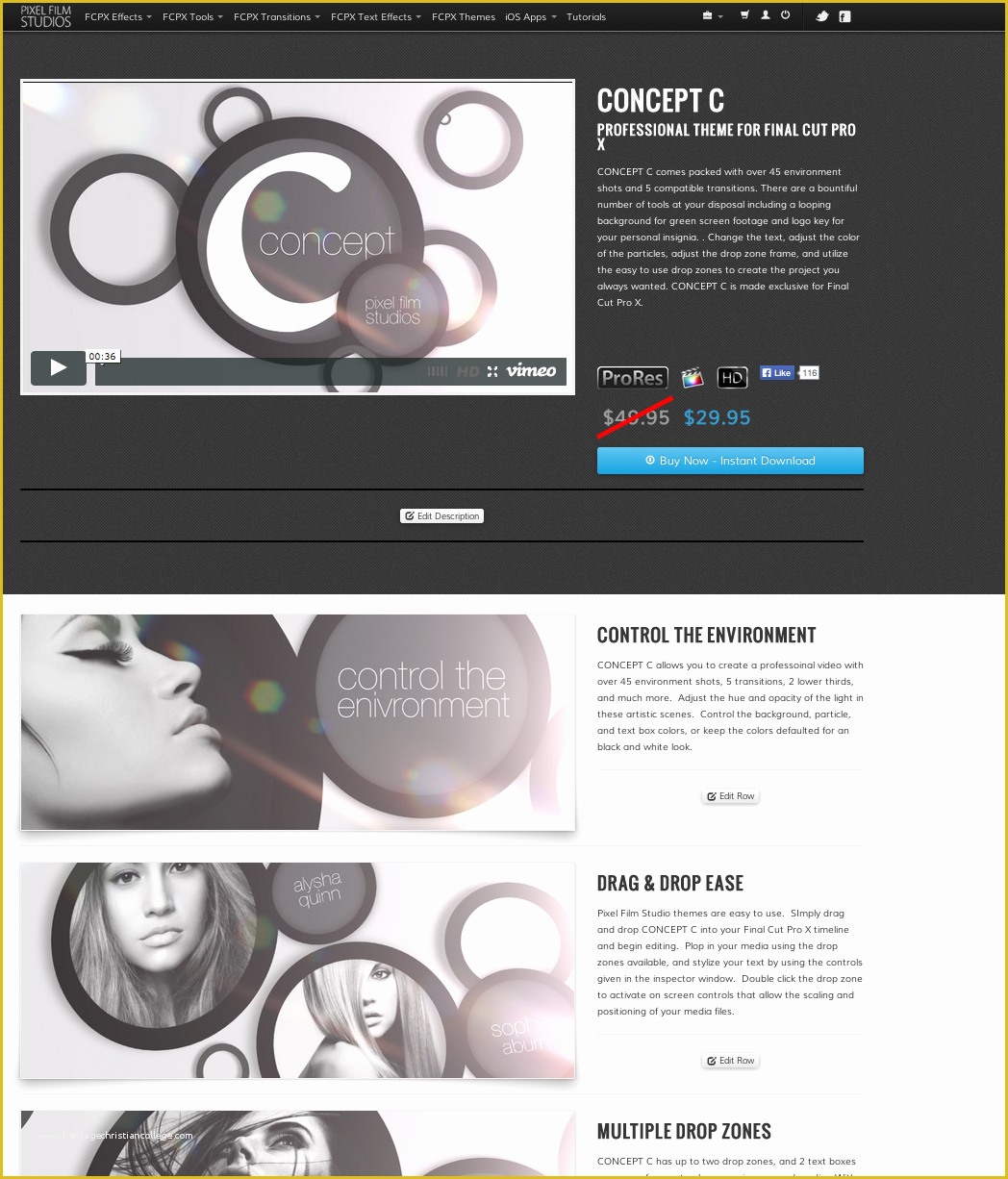 Final Cut Pro Lower Thirds Templates Free Of Announcing Concept C Theme
