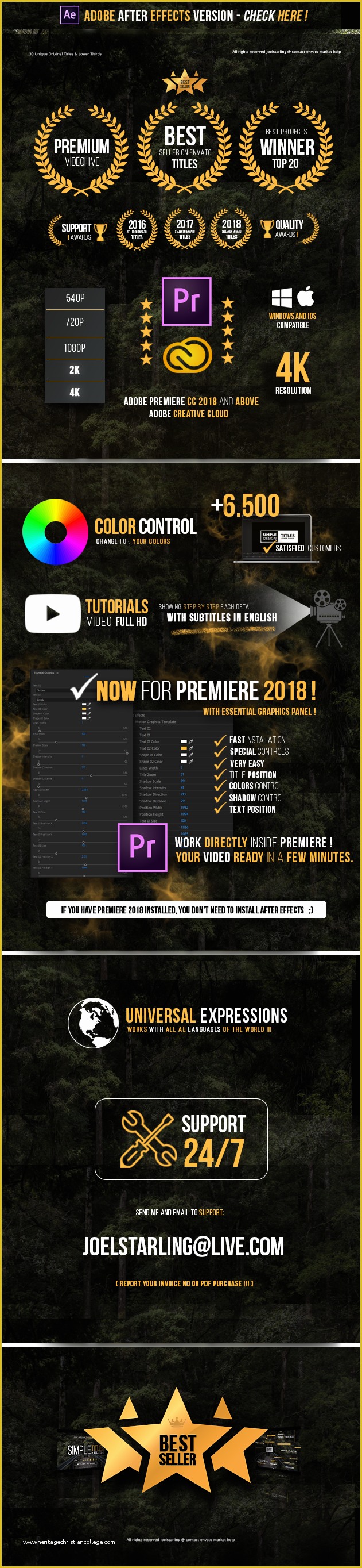 Final Cut Pro Lower Thirds Templates Free Of Gold Simple Titles for Final Cut Pro X by Joelstarling