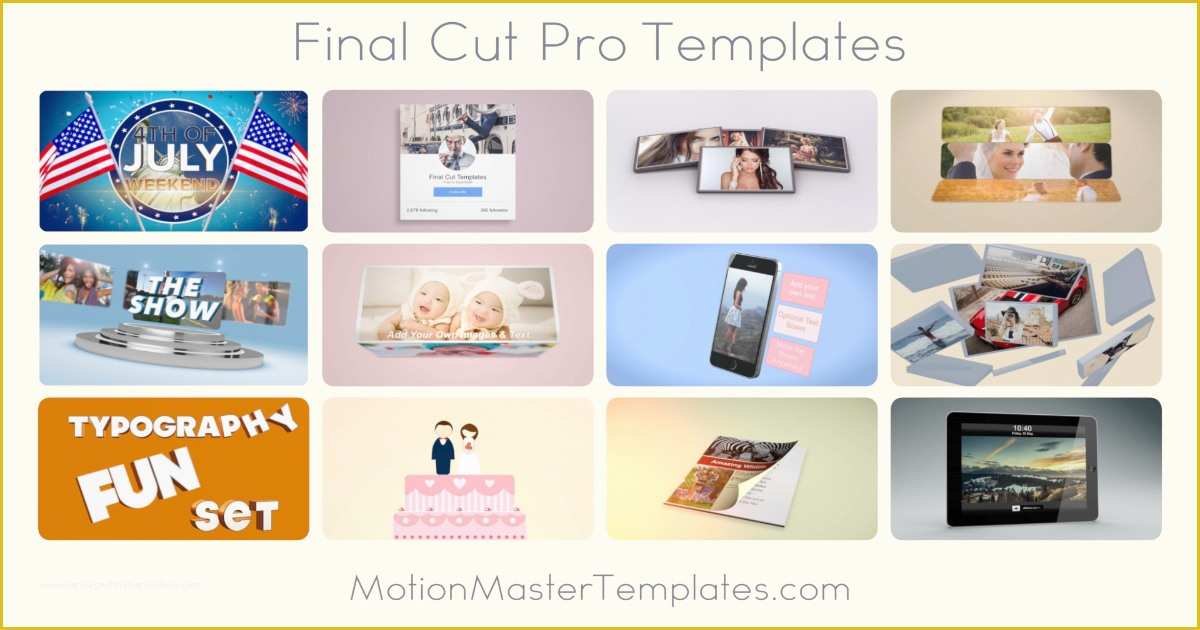 Final Cut Pro Photo Slideshow Template Free Of Apple’s Final Cut Pro Plugins Templates Generators and
