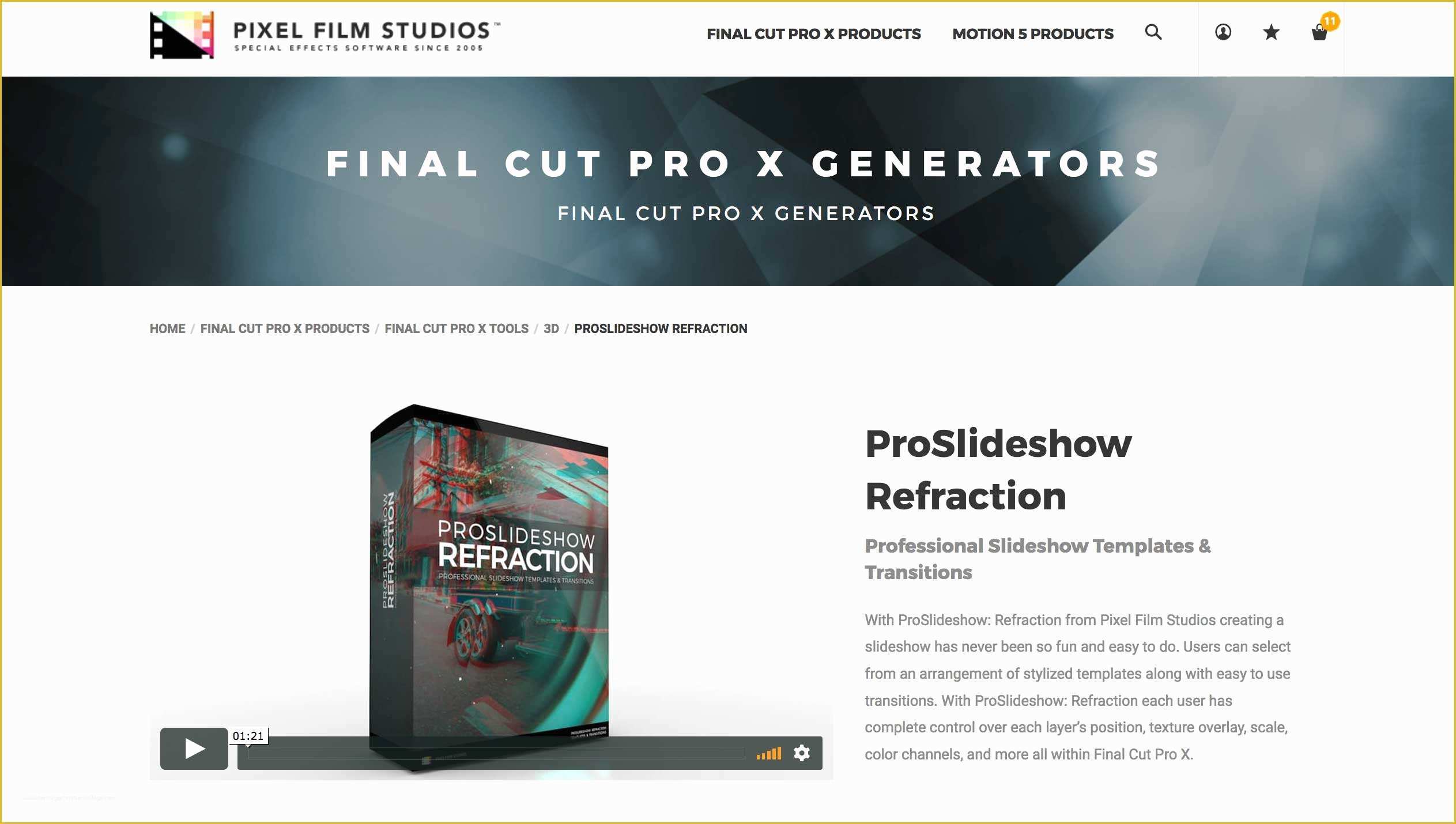 Final Cut Pro Photo Slideshow Template Free Of Fcpx Plugin Proslideshow Refraction Was Released by