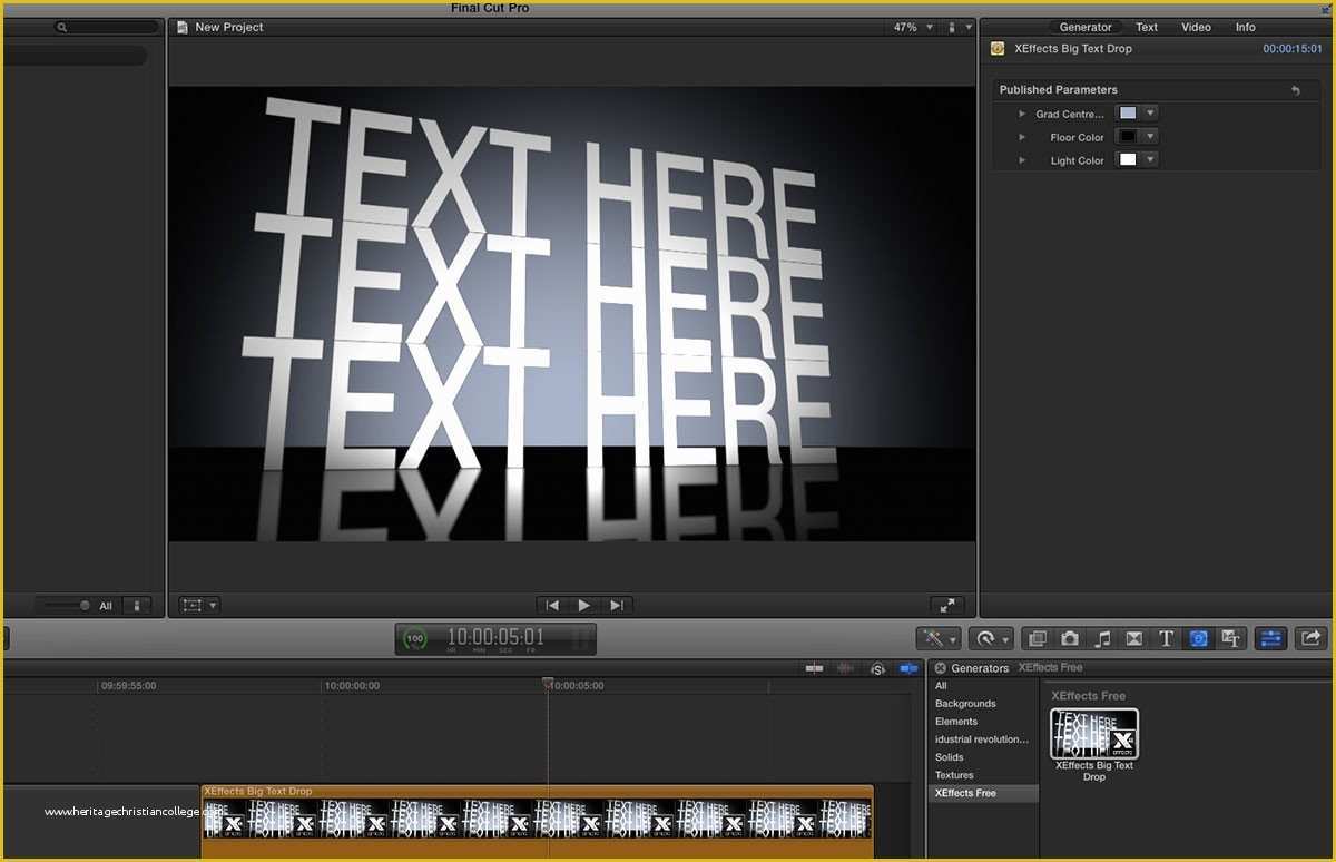 Final Cut Pro Photo Slideshow Template Free Of Free Xeffects Big Text Drop Title Plugin for Final Cut Pro