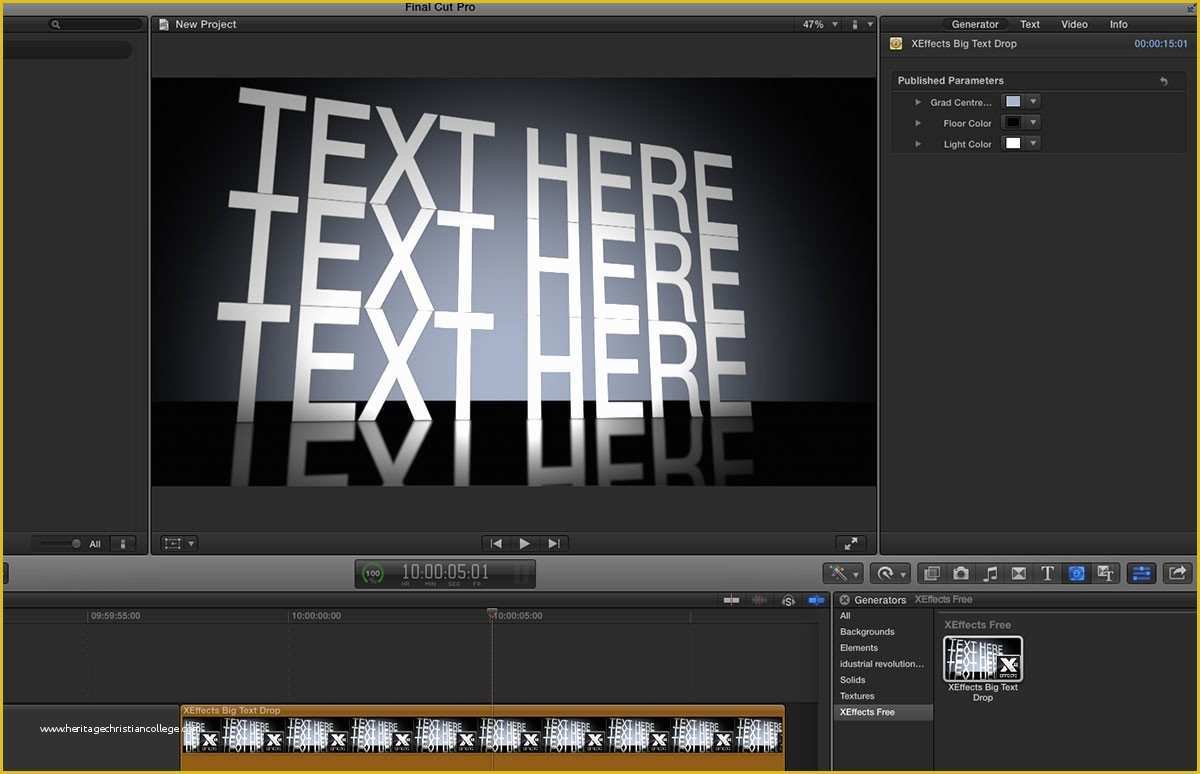 final cut pro typography template free