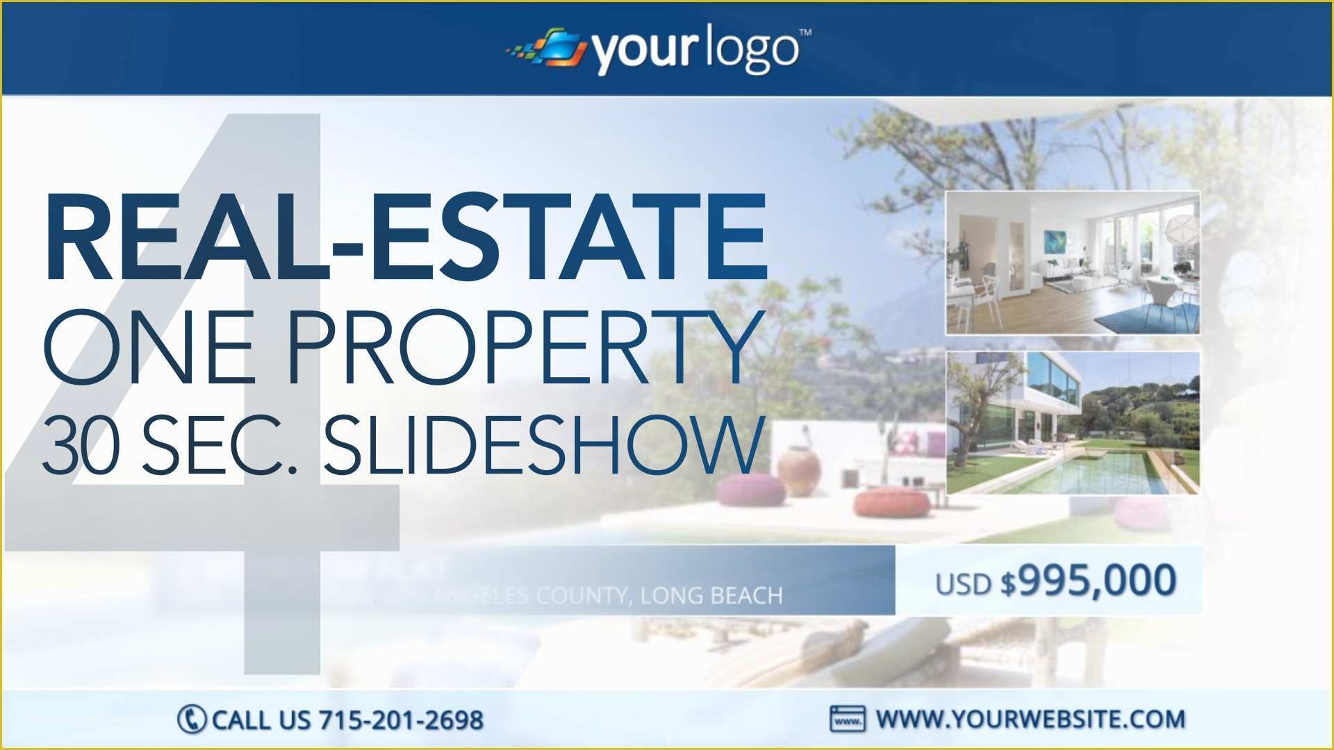 Final Cut Pro Photo Slideshow Template Free Of Real Estate E Property 30s Slideshow 4 Apple Motion 5