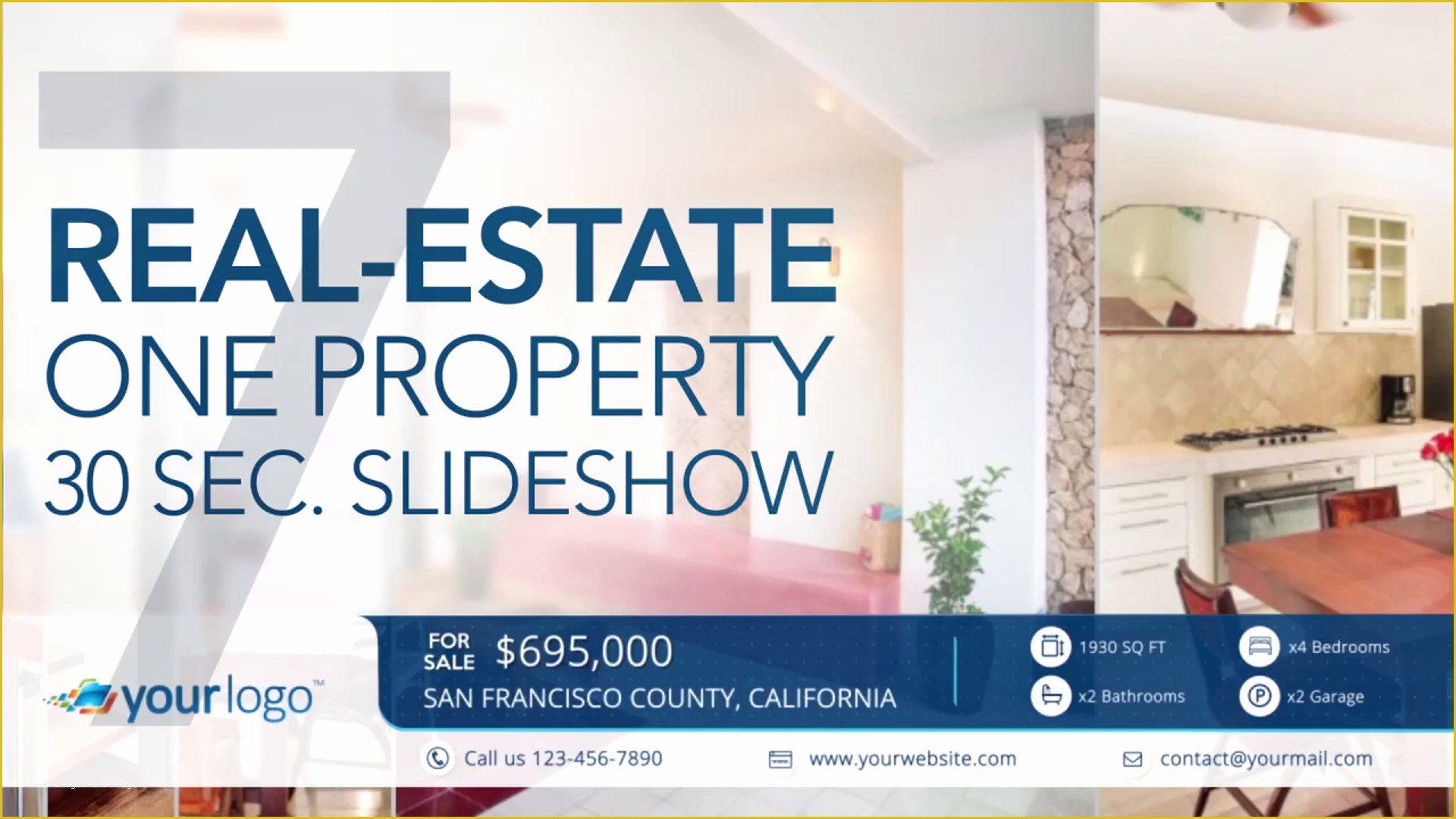 Final Cut Pro Photo Slideshow Template Free Of Real Estate E Property 30s Slideshow 7 Apple Motion
