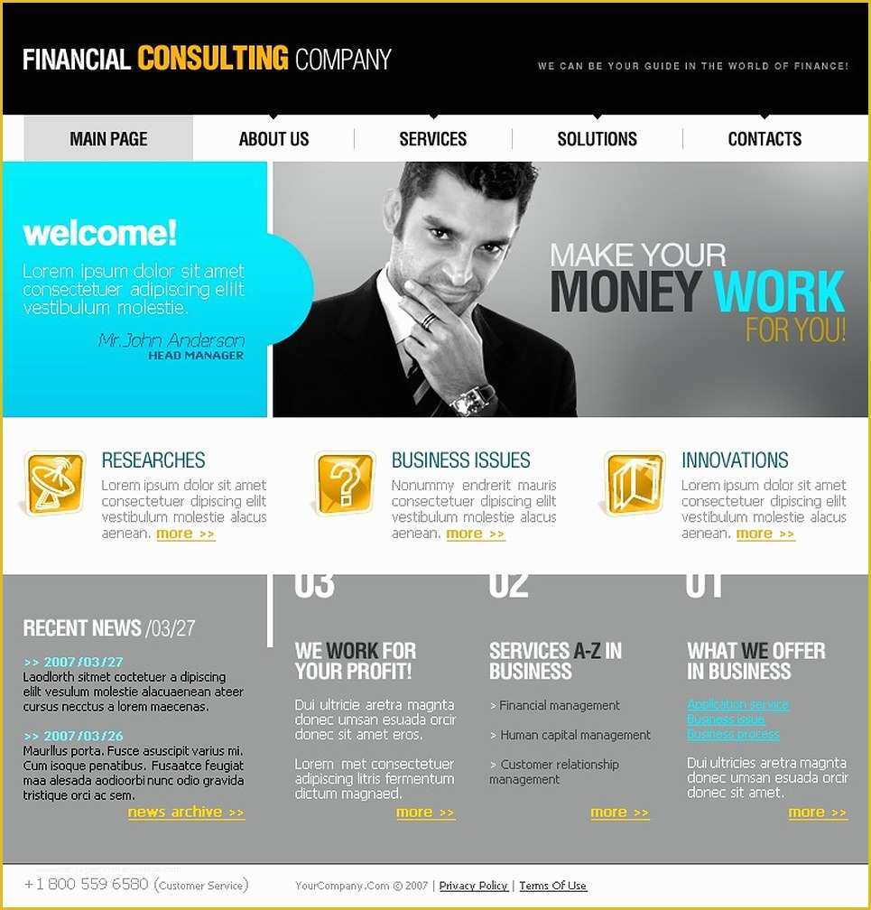 Finance Website Templates Free Download Of Financial Advisor Website Template