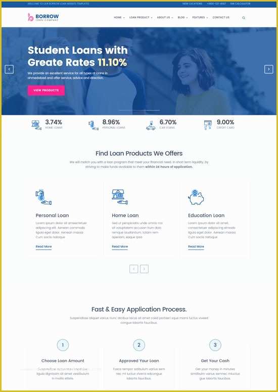 Finance Website Templates Free Download Of Loan Website Templates Free 41 E Merce Website