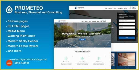 Finance Website Templates Free Download Of Prometeo Business Financial and Consulting Site
